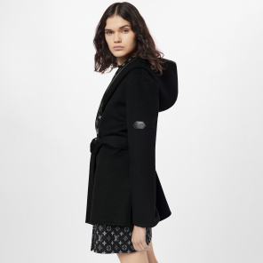 Louis Vuitton Belted Short Wrap Pea Coat